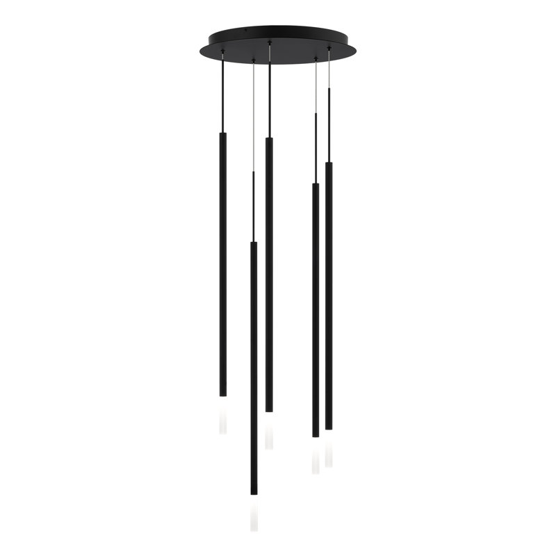 Viggo Round Multi-Light 4-CCT Pendant, 40" H x 17" W x 17" D