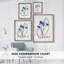 Impression encadrée FLORAL Series DCXLV - Bois massif-121379183