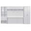 Grand lit escamotable mural avec placard, tiroirs et tablettes-1249527863