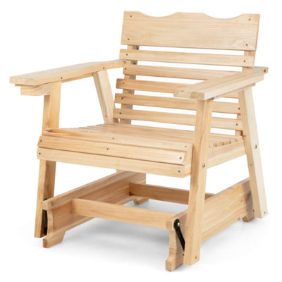 Alistar Outdoor Rocking Solid Wood Chair