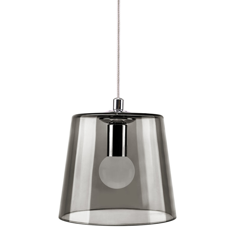 Buck 1 - Light White Bell Pendant, Smoke