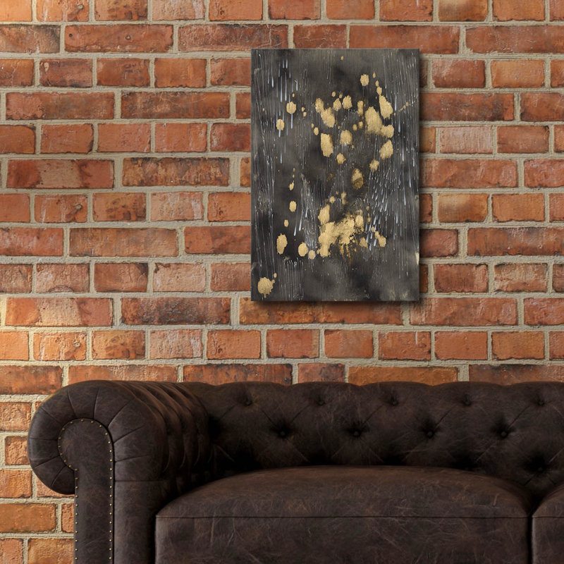 Art mural en verre acrylique Epic Art «Cosmic Downpour 2 2» par Lori Arbel, 16 po x 24 po, H 24 po x l 16 po