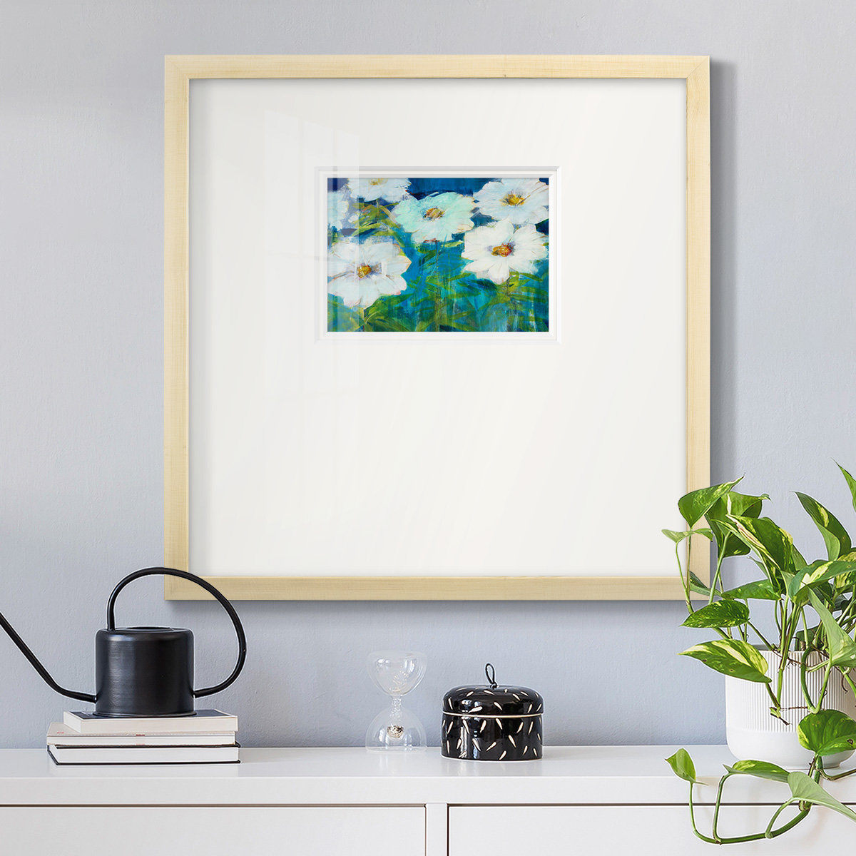Field Day, 17" H x 17" W x 1.25" D, Natural Frame