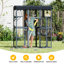 Large Wooden Cat Cage, Grey