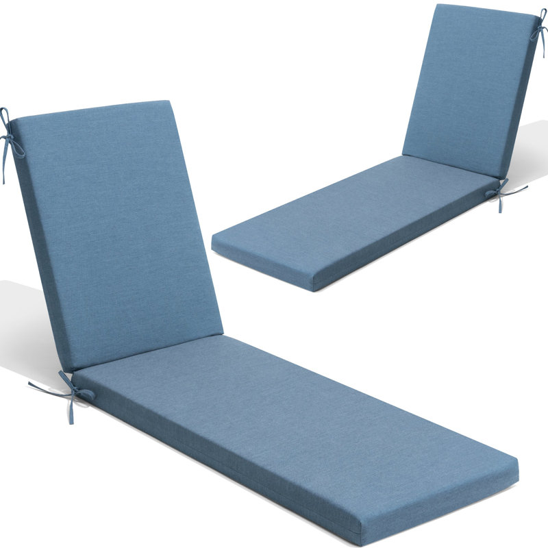 Coussin de chaise longue Sunbrella, Bleu, 2