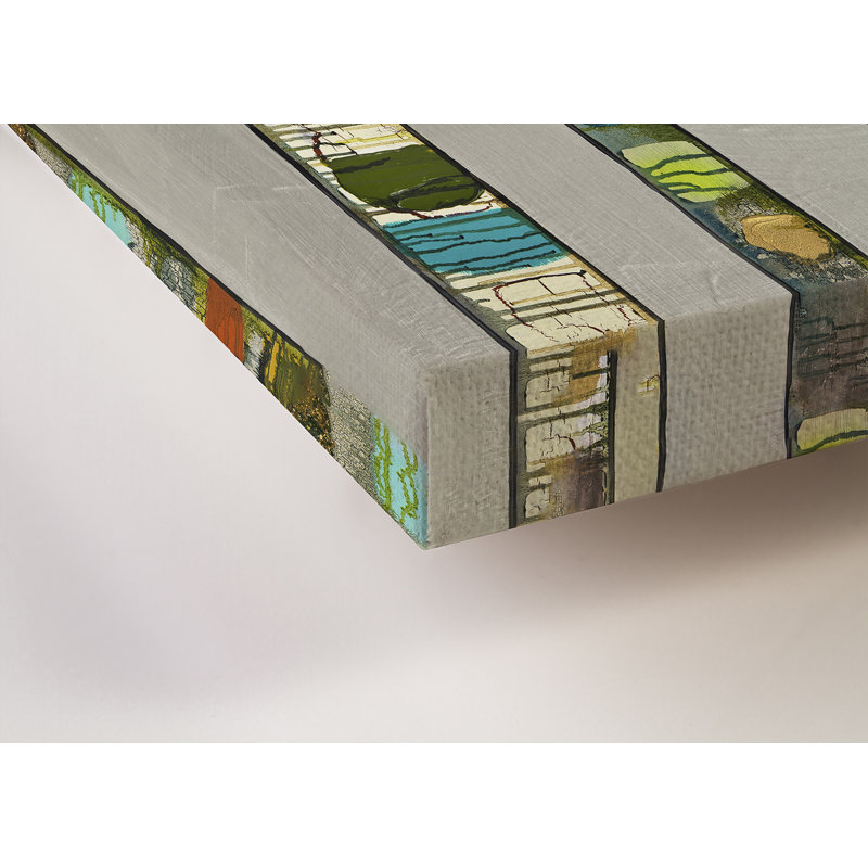 «Birch Trees On Silver» par Eli Halpin, reproduction sur toile, H 12 po x l 12 po, Toile tendue, Sans cadre