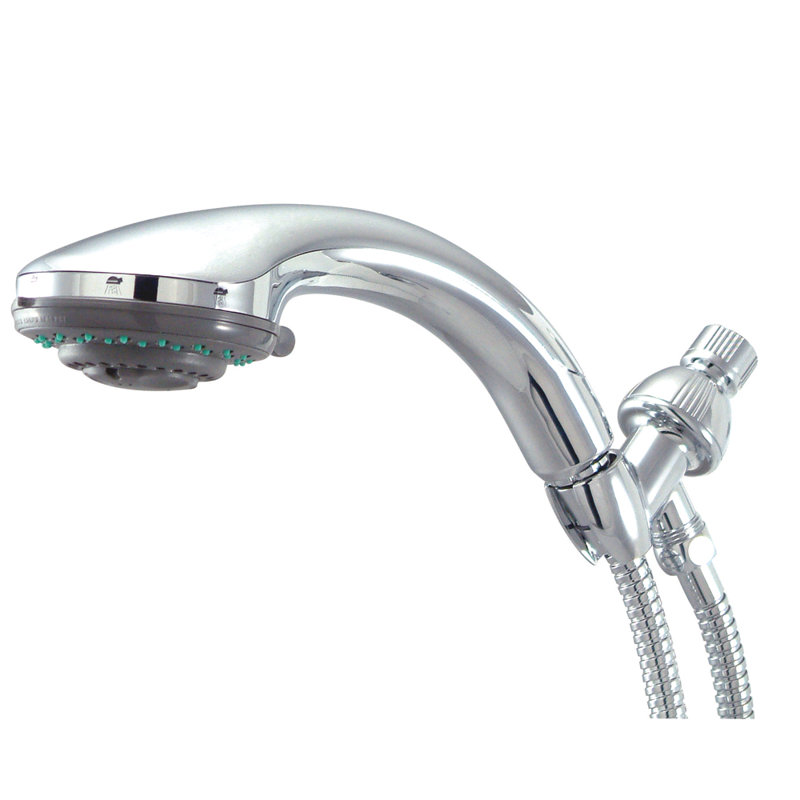 Kingston Brass Vilbosch 5-Function Hand Shower Set with Stainless Steel Hose, Chrome