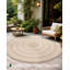 Natural Jute Handwoven Braided Area Rug-1305677473