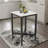 Industrial Tall Square Bar Table