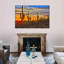 Cactus coucher de soleil sur toile-600888005