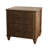 Fluted Nightstand, 21.65" Wide Side Table With 3 Drawers, Mid Century Modern Wood Nightstand With Metal Handle, Wooden Bedside End Table For Bedroom, Living Room, Closet-115293696-115293698
