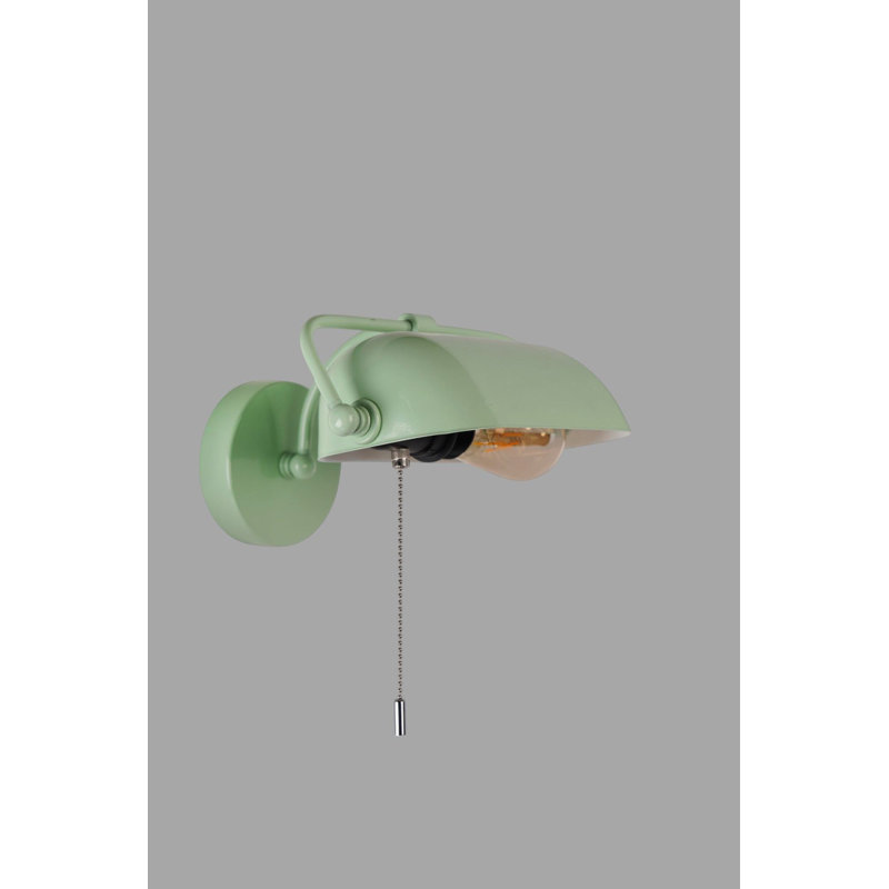 Lampe murale menthe avec corps en métal, hauteur de 19,0 pouces | Plaque de base de 4,7 po x 1,2 po | Interrupteur marche / arrêt, douille E27 (40 W maximum) | Éclairage intérieur élégant pour décor moderne, indice de protection IP20, ampoule non incluse