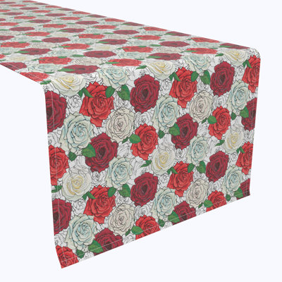 Hazen Rose Sketches Table Runner
