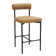 Dahlia Upholstered Counter Stool with Metal Frame
