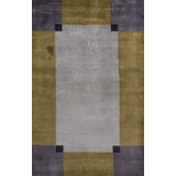 Hand-Knotted High-Quality Yellow, Gray, and Beige Area Rug