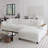 114.5'' Corduroy Couch With 2 Pillows Oversized Sofa L Shaped Sectional Couch With Reversible Chaise With Two Armrests Hidden Storage Space Sectional Couches For Living Room-689617383