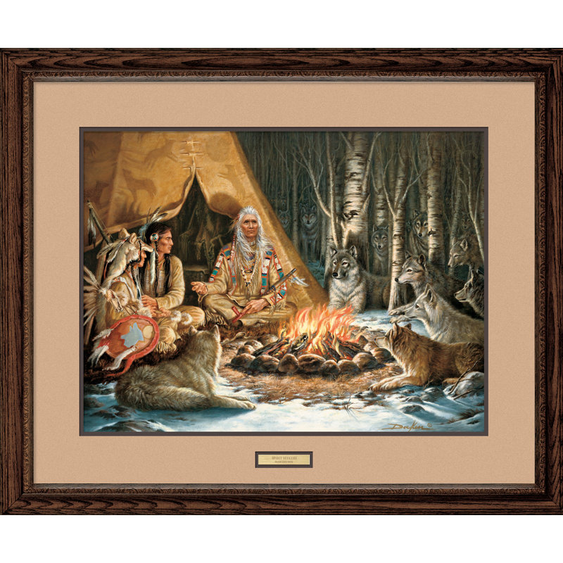 « rites seekers » par russ docken, reproduction d’art encadrée