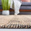 Tapis naturel / noir Irline en fibre naturelle 551-1888608975