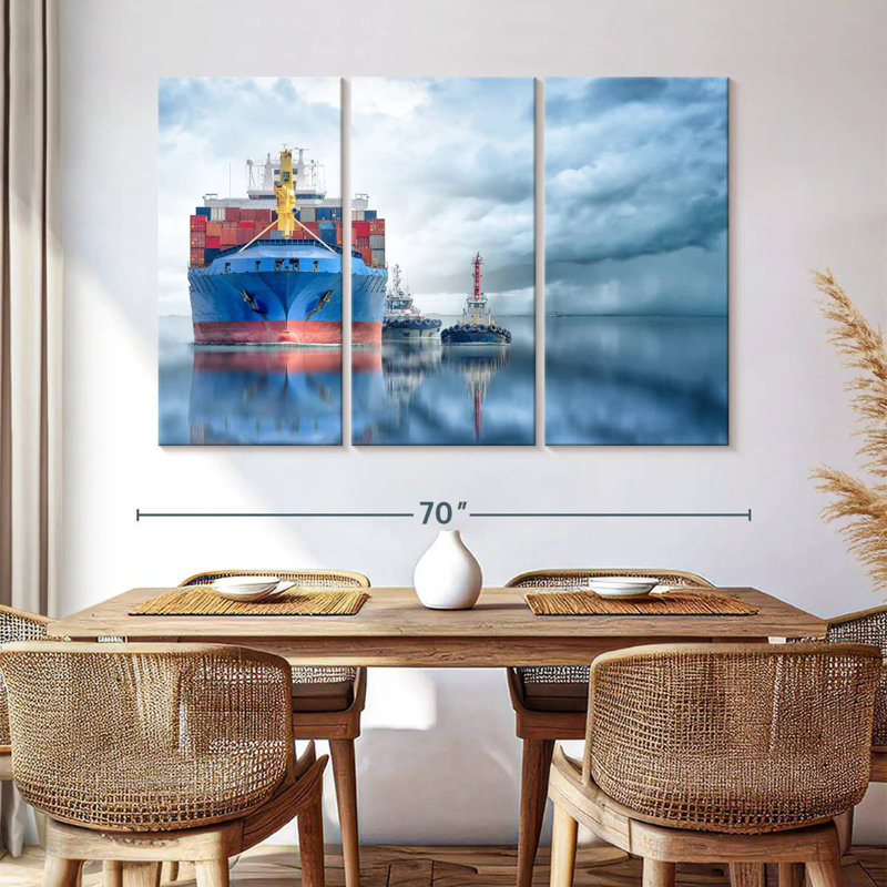 Mehar Container Cargo Ship, 42" H x 65" W