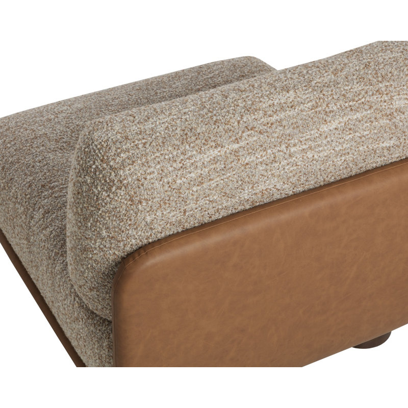 FAUTEUIL TOMO LOUNGE - HOLDEN DUSTY GREIGE / MILLIKEN COGNAC