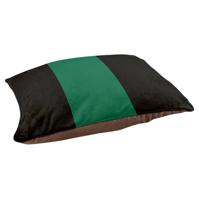 Coussin Designer, Grand (L 40 po x l 50 po), Noir / vert victorieux