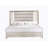 Star White King Bed With Led