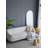 28X1x74" Celine Black Arch Body Mirror-29774414