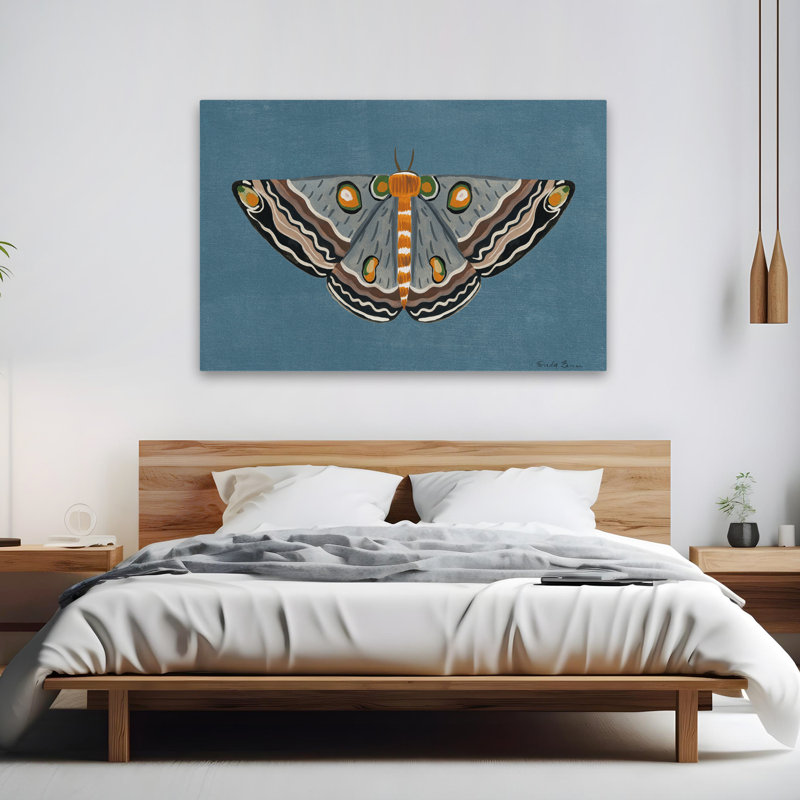 Bohème et papillon rétro texturé I, H 60 po x l 40 po
