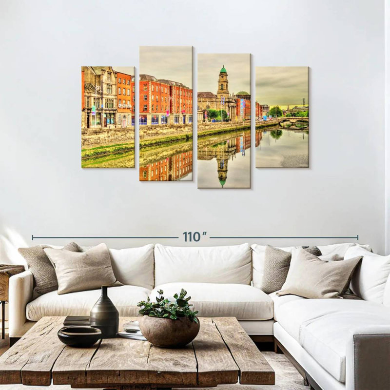 Sirci Dublin Riverside Buildings, H 48 po x l 75 po