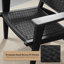 Ensemble de conversation pour 2 personnes en osier de patio avec table d'appoint-292710979