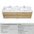 72" Wall-Mounted Bathroom Vanity Floating Double Sink Vanity with Stone Resin Top and Basin, 4 Soft Close Drawers-1731034699