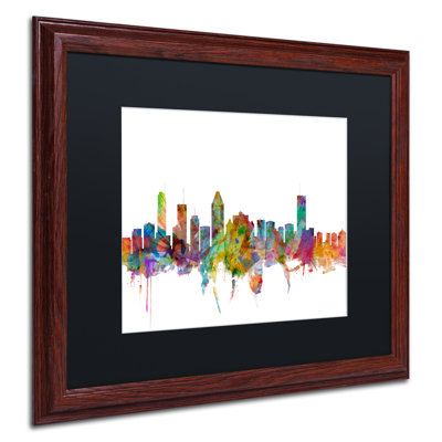 « montréal canada horizon », impression encadrée
