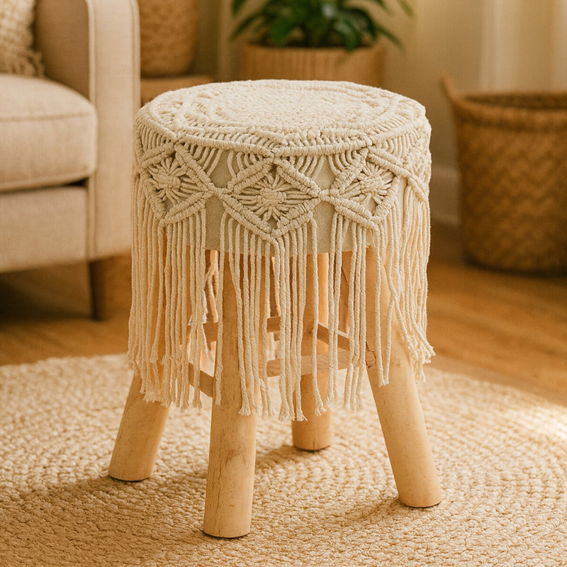 Centers Solid Wood Accent Stool