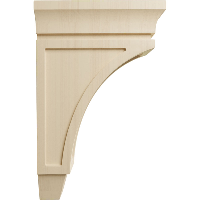 Mini Lucan Rubberwood Corbel 2.75"W x 5.5"D x 8"H