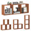 49cm H x 49cm W Solid Wood Cube Bookcase