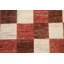 Tapis à damier oriental Gabbeh Brackston noué à la main 6 x 8