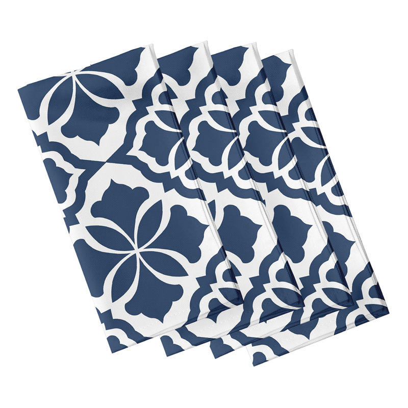 Serviette 22 "Rosas, Bleu