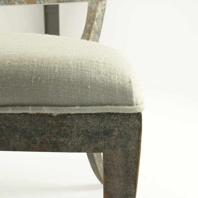 Upholstered Bench, Sage Green