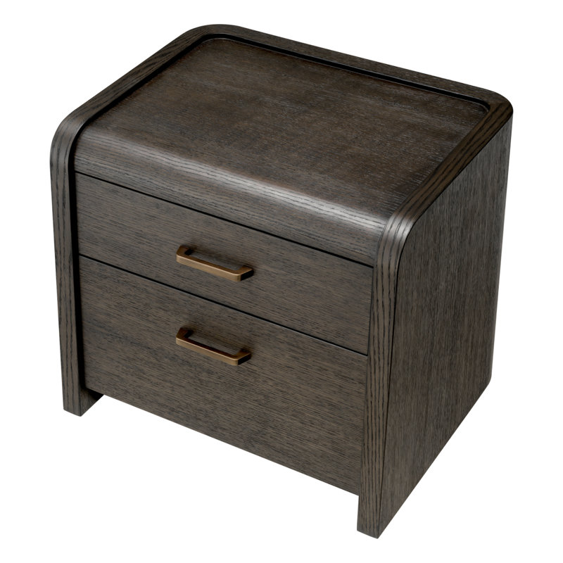 Nightstand Joane, Mocha Oak