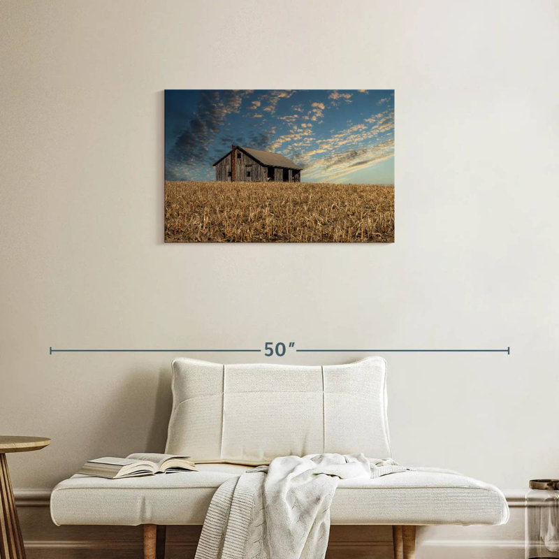 Lilie Rustic Countryside Barn, 20" H x 30" W