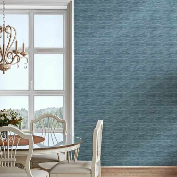 Society Social Navy Blue Classic Faux Grasscloth Peel and Stick Wallpaper  SSS4567  The Home Depot