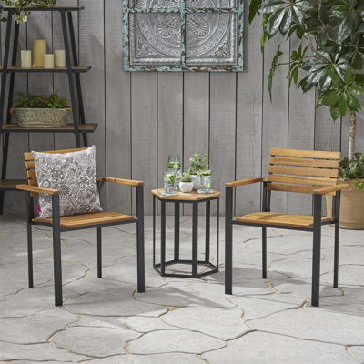 Chaise en bois et métal Laris