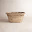 Panier de rangement ovale tissé à la main Elbson Cole and Grey Seagrass