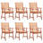 Patio Dining Chairs Outdoor Patio Chair with Cushions Solid Wood Acacia-326246737