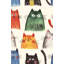 Papier peint chat fantaisiste Maud Lewis