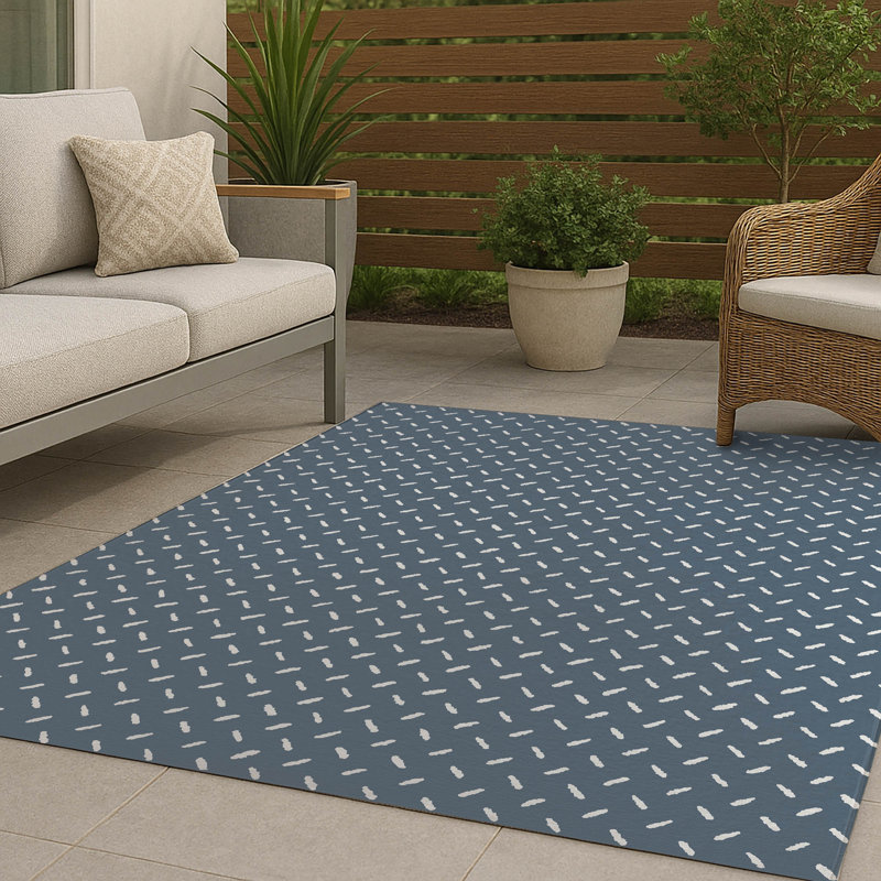Tapis d'extérieur antidérapant Kat, Rectangle 5 pi x 7 pi
