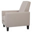 Fauteuil inclinable à dossier inclinable beige-242835243