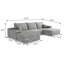 Boneless Comfortable U-Shaped Sectional Sofa With Ottoman, Ideal For Living Rooms-488741761-488741770-488741769