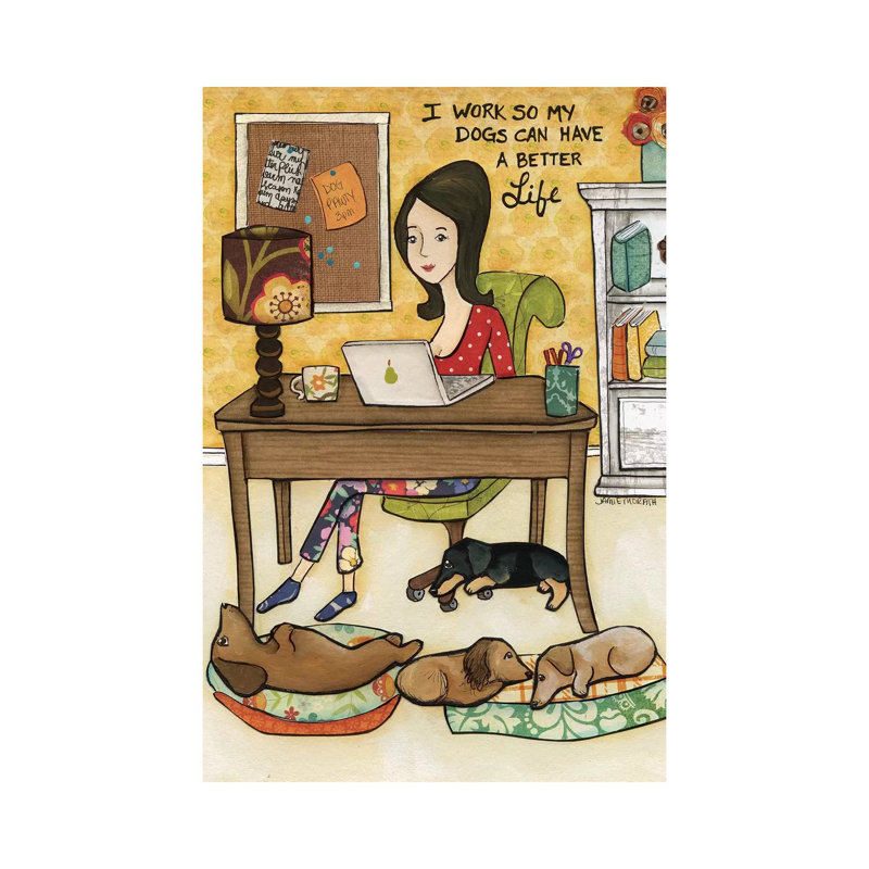 «Better Life» par Jamie Morath - peinture sur toile tendue, H 18 po x l 12 po x 1,5 po
