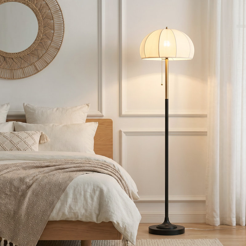 Serin Dimmable Floor Lamp with Dome Shade